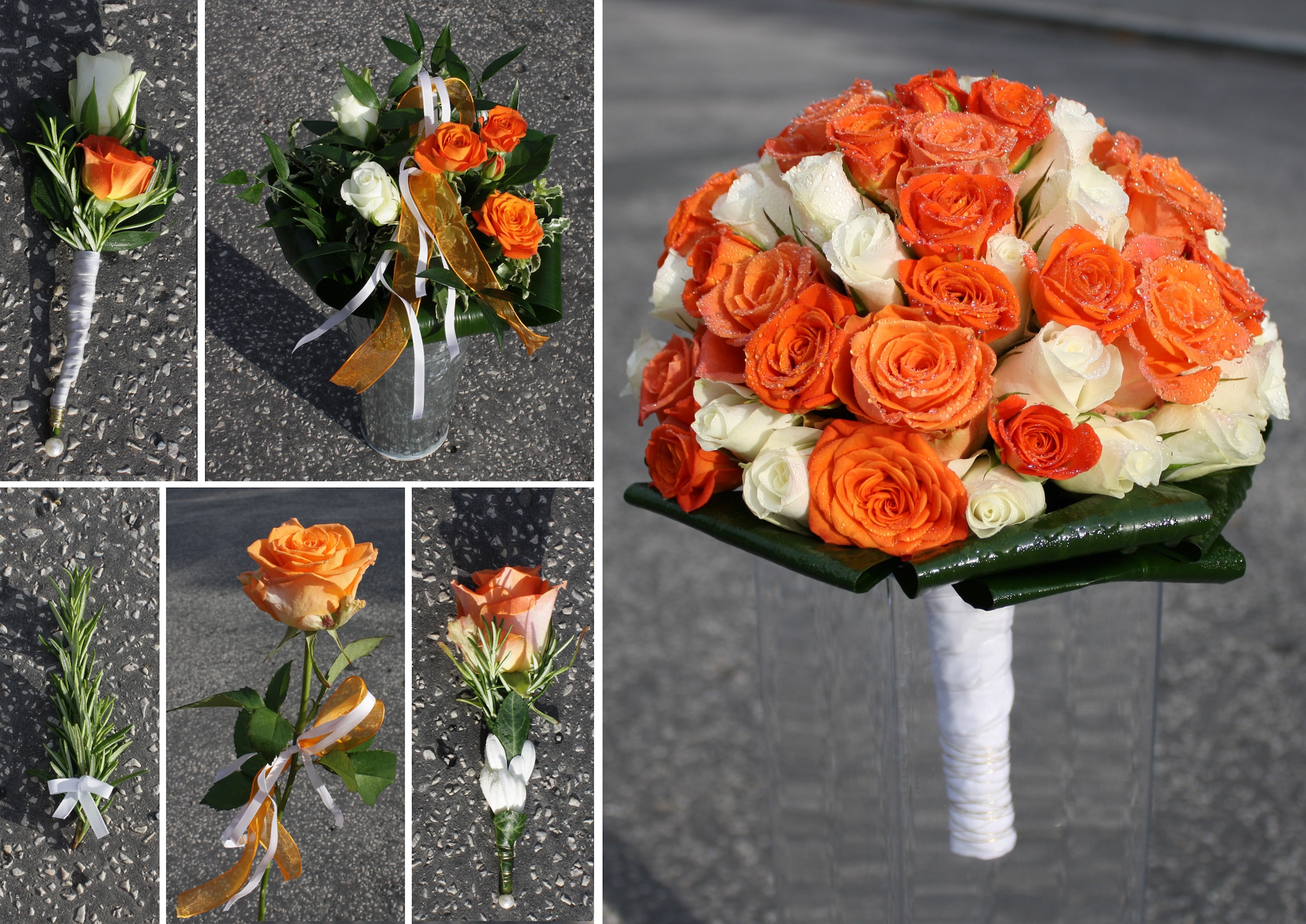 Svatební kolekce: oranžová růže