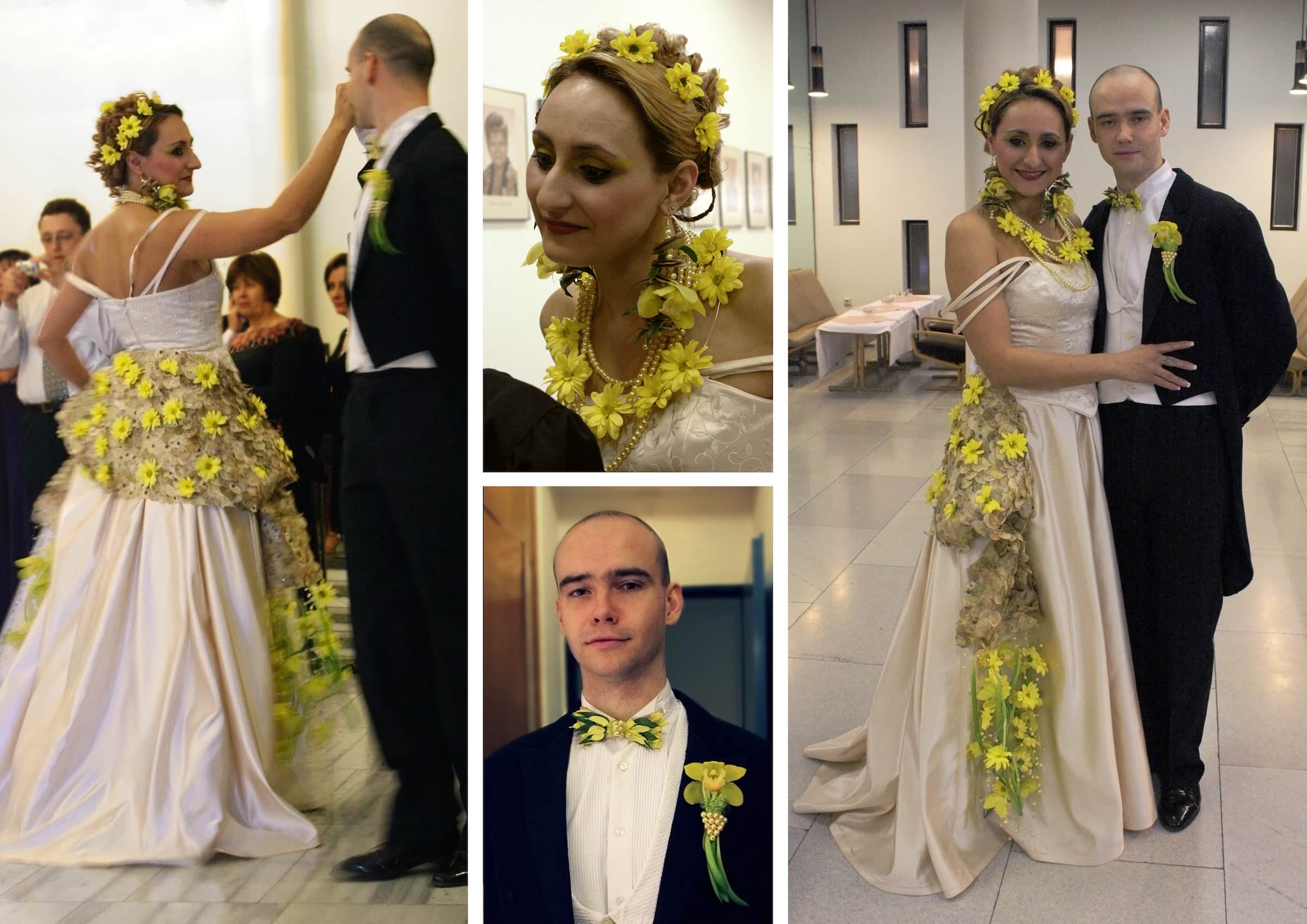 Svatební kolekce: extravagantní žlutá