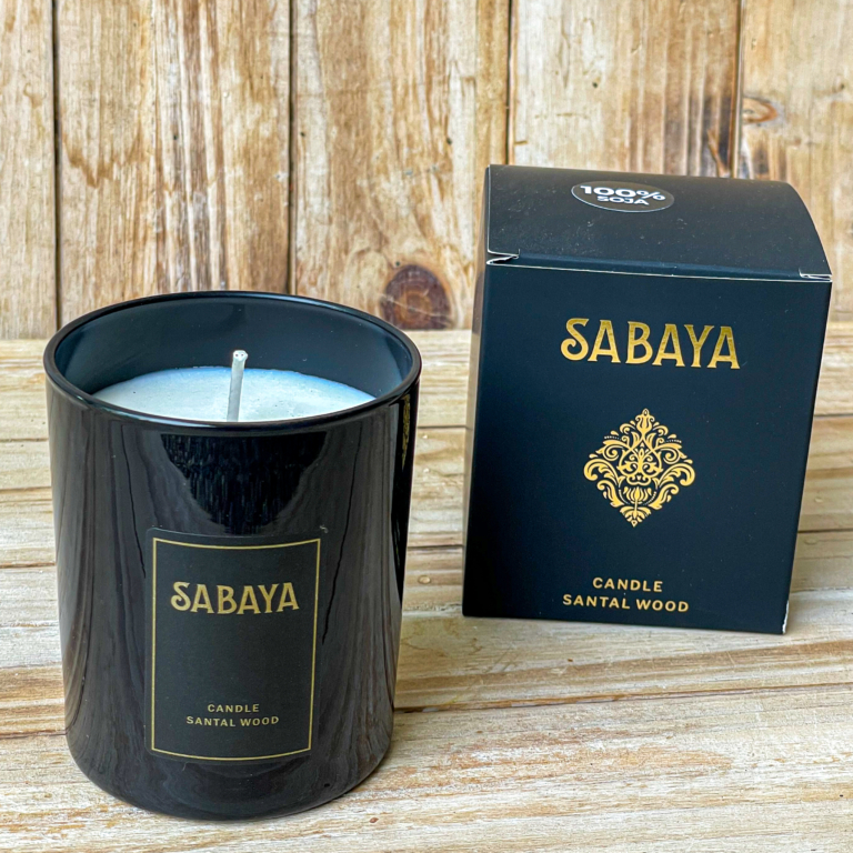 sojová svíčka sabaya santalové dřevo