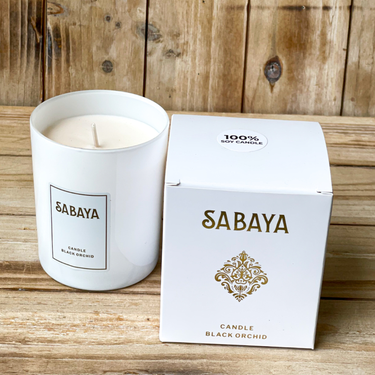 sojová svíčka sabaya černá orchidej