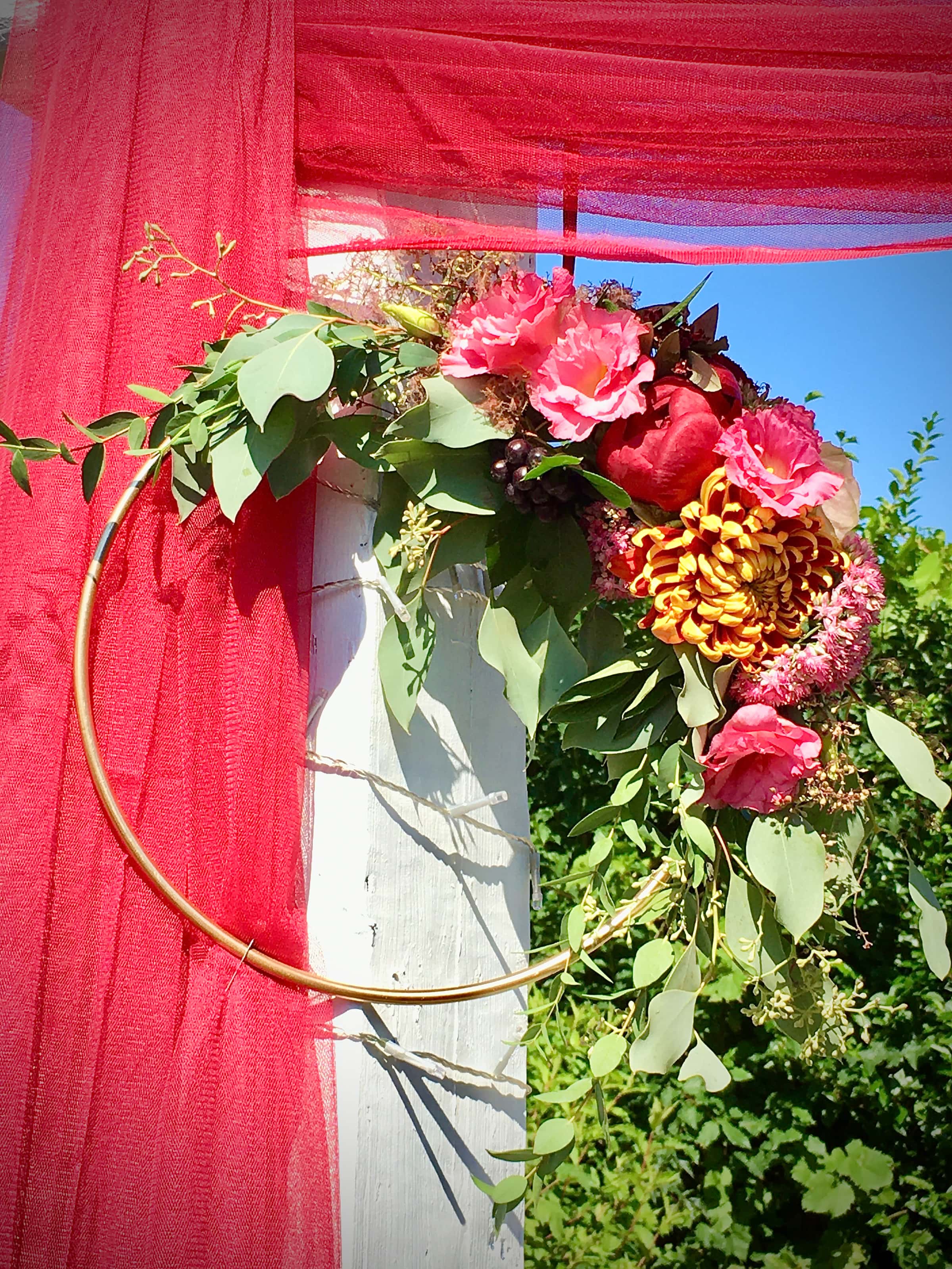 květinové svatební dekorace